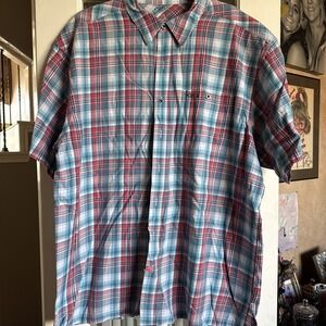 GameGuard Shirt Men XL Plaid Cotton Fishing‎ Hunting Outdoors Vented 5002